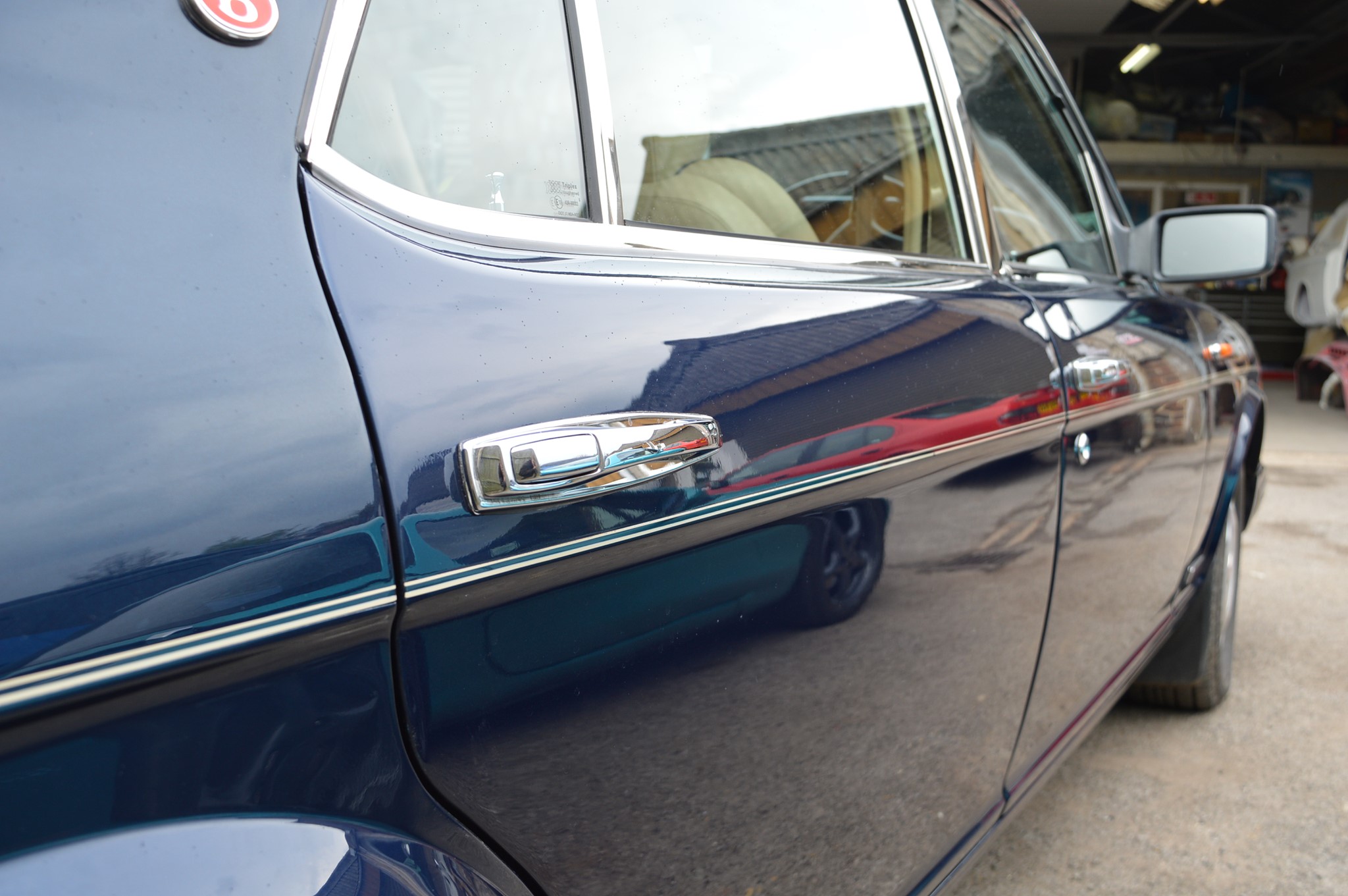 Classic car restoration in progress